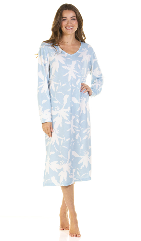 La Marquise Floral Deluxe Long Sleeve Nightdress